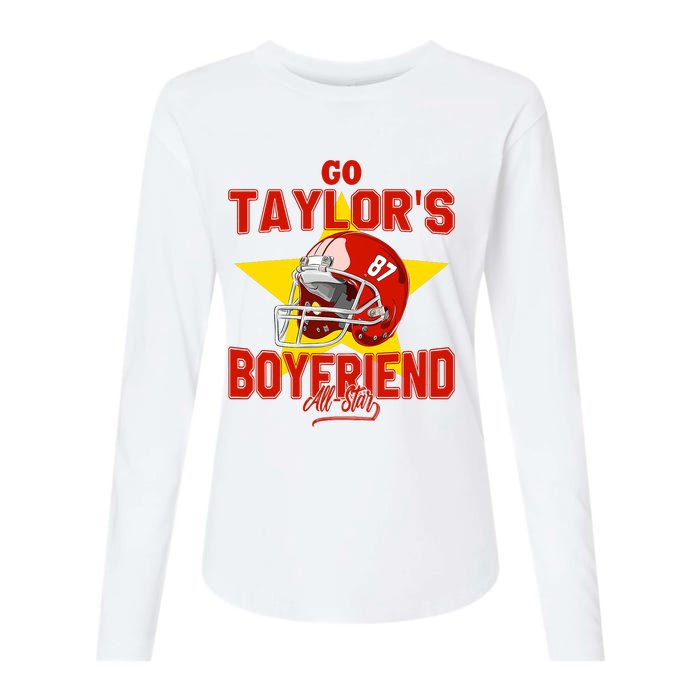 Go Taylors Boyfriend Womens Cotton Relaxed Long Sleeve T-Shirt