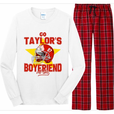 Go Taylors Boyfriend Long Sleeve Pajama Set