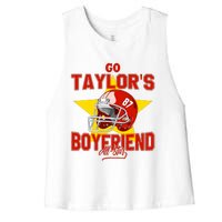 Go Taylors Boyfriend Women's Racerback Cropped Tank