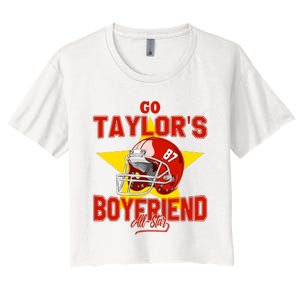 Go Taylors Boyfriend Women's Crop Top Tee