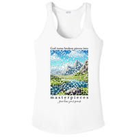 God Turn Broken Pieces Into Masterpieces Christian Bible Ladies PosiCharge Competitor Racerback Tank