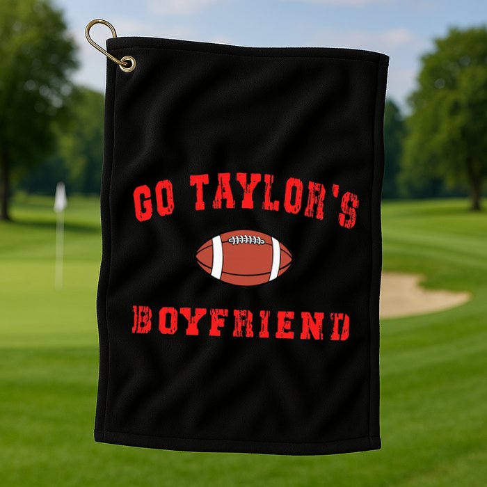 G.o T.ay.lor's Boyfriend  Football L.overs T.aylor Name Golf Towel