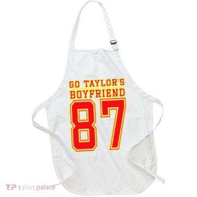 Go Taylor’s Boyfriend Best Funny Design For  Full-Length Apron With Pockets