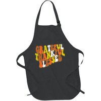 Grateful Thankful Blessed Retro Thanksgiving Apron