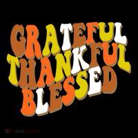 Grateful Thankful Blessed Retro Thanksgiving 16 in Basic Backpack