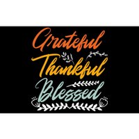 Grateful Thankful Blessed Thanksgiving Bumper Sticker