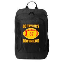 Go Ta.ylors Boyfriend Football Funny Go T.aylor's City Backpack