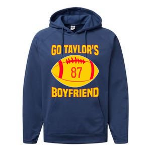 Go Ta.ylors Boyfriend Football Funny Go T.aylor's Performance Fleece Hoodie