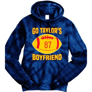 Go Ta.ylors Boyfriend Football Funny Go T.aylor's Tie Dye Hoodie