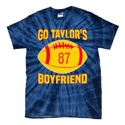 Go Ta.ylors Boyfriend Football Funny Go T.aylor's Tie-Dye T-Shirt