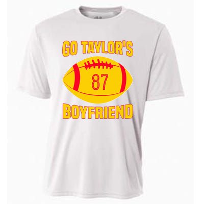 Go Ta.ylors Boyfriend Football Funny Go T.aylor's Cooling Performance Crew T-Shirt