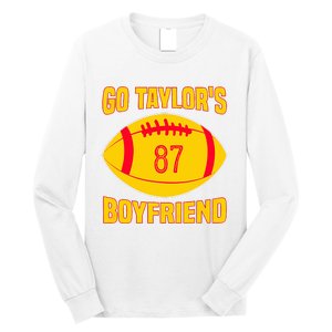 Go Ta.ylors Boyfriend Football Funny Go T.aylor's Long Sleeve Shirt