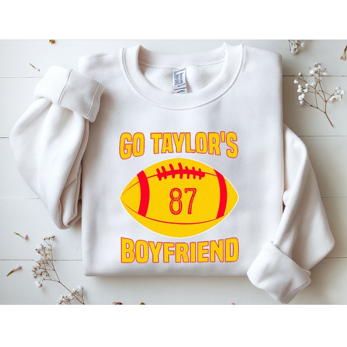 Go Ta.ylors Boyfriend Football Funny Go T.aylor's Sweatshirt