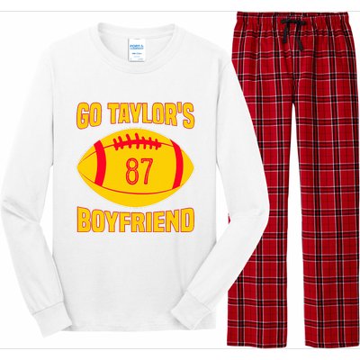 Go Ta.ylors Boyfriend Football Funny Go T.aylor's Long Sleeve Pajama Set