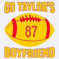Go Ta.ylors Boyfriend Football Funny Go T.aylor's Flat Bill Trucker Hat