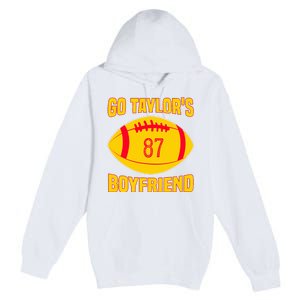 Go Ta.ylors Boyfriend Football Funny Go T.aylor's Premium Pullover Hoodie