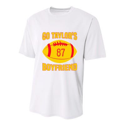 Go Ta.ylors Boyfriend Football Funny Go T.aylor's Youth Performance Sprint T-Shirt