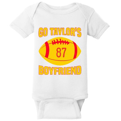 Go Ta.ylors Boyfriend Football Funny Go T.aylor's Baby Bodysuit
