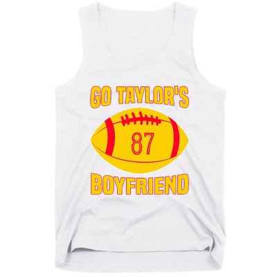 Go Ta.ylors Boyfriend Football Funny Go T.aylor's Tank Top