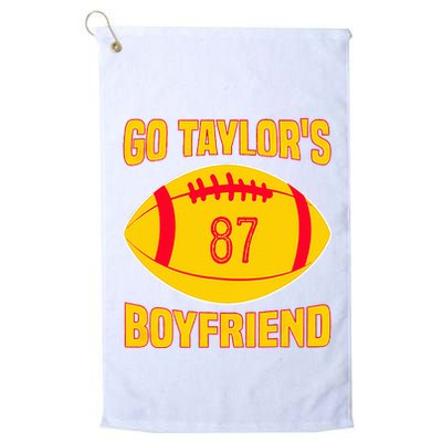 Go Ta.ylors Boyfriend Football Funny Go T.aylor's Golf Towel