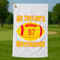 Go Ta.ylors Boyfriend Football Funny Go T.aylor's Golf Towel