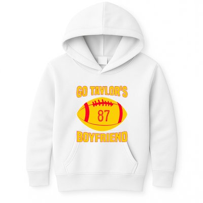 Go Ta.ylors Boyfriend Football Funny Go T.aylor's Kids Hoodie