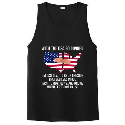 Glad To Be On The Side That Believes In God & Has Most Guns PosiCharge Competitor Tank