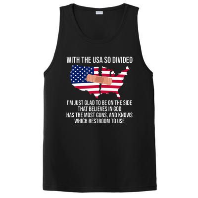 Glad To Be On The Side That Believes In God & Has Most Guns PosiCharge Competitor Tank