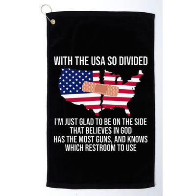 Glad To Be On The Side That Believes In God & Has Most Guns Golf Towel