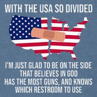Glad To Be On The Side That Believes In God & Has Most Guns Garment-Dyed Sweatshirt