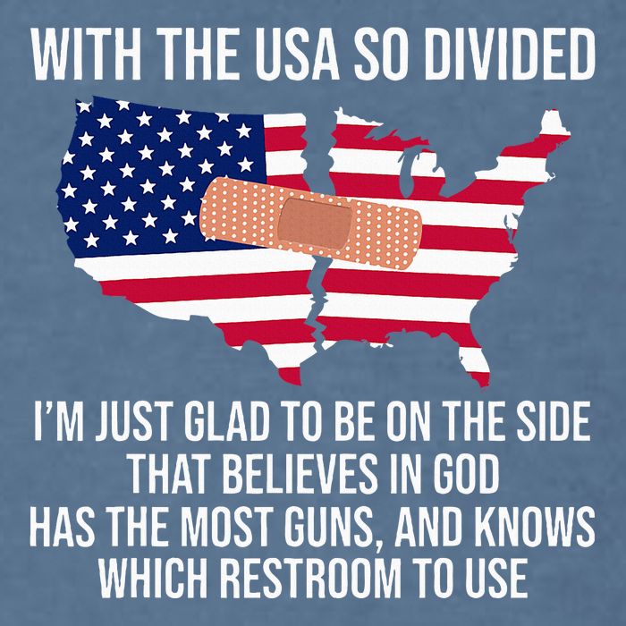 Glad To Be On The Side That Believes In God & Has Most Guns Garment-Dyed Sweatshirt