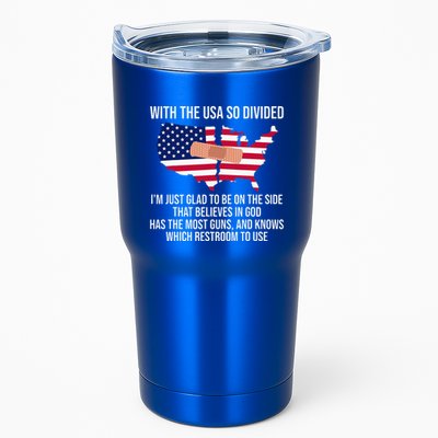 Glad To Be On The Side That Believes In God & Has Most Guns Tumbler