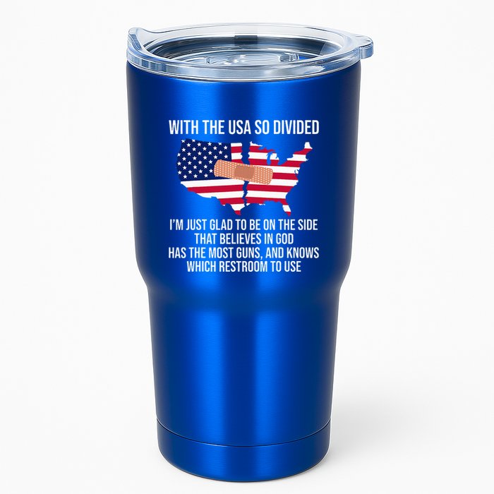 Glad To Be On The Side That Believes In God & Has Most Guns Tumbler