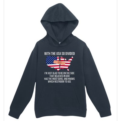 Glad To Be On The Side That Believes In God & Has Most Guns Urban Pullover Hoodie