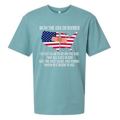 Glad To Be On The Side That Believes In God & Has Most Guns Sueded Cloud Jersey T-Shirt