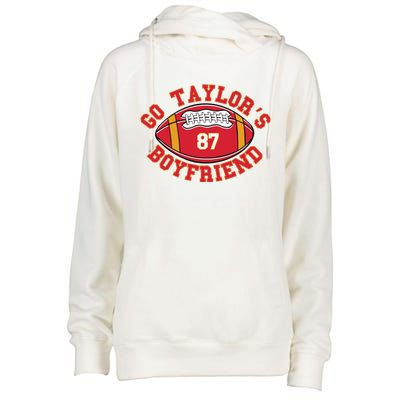 Go Taylors Boyfriend Football Womens Funnel Neck Pullover Hood