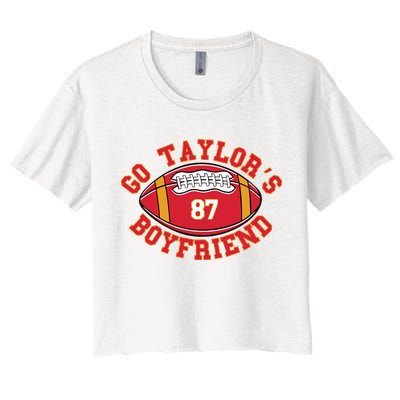 Go Taylors Boyfriend Football Crop Top