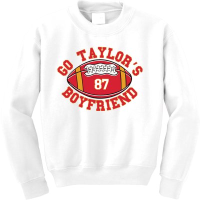 Go Taylors Boyfriend Football Kids Sweatshirt