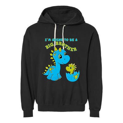 Going To Be A Big Brother Cute Dinosaur Lovers Garment-Dyed Fleece Hoodie