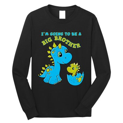 Going To Be A Big Brother Cute Dinosaur Lovers Long Sleeve Shirt