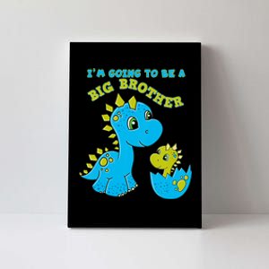 Going To Be A Big Brother Cute Dinosaur Lovers Canvas