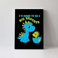 Going To Be A Big Brother Cute Dinosaur Lovers Canvas