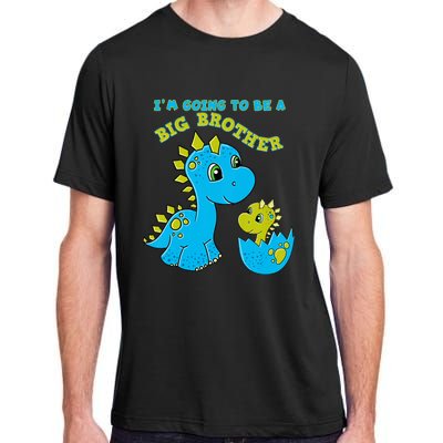 Going To Be A Big Brother Cute Dinosaur Lovers Adult ChromaSoft Performance T-Shirt