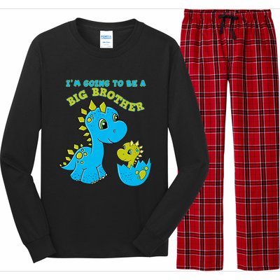 Going To Be A Big Brother Cute Dinosaur Lovers Long Sleeve Pajama Set