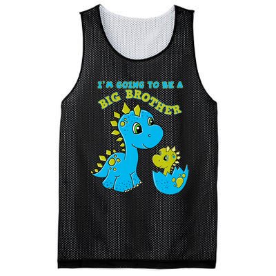 Going To Be A Big Brother Cute Dinosaur Lovers Mesh Reversible Basketball Jersey Tank