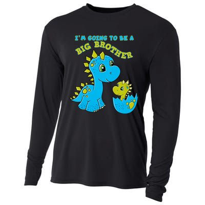 Going To Be A Big Brother Cute Dinosaur Lovers Cooling Performance Long Sleeve Crew