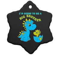 Going To Be A Big Brother Cute Dinosaur Lovers Ceramic Star Ornament