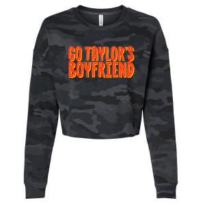 Go _taylor’S Boyfriend Football Funny Cropped Pullover Crew