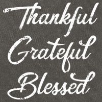 Grateful Thankful & Blessed Thanksgiving Cotton Canvas Backpack