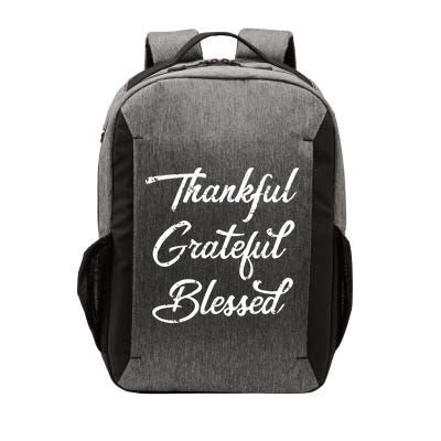 Grateful Thankful & Blessed Thanksgiving Vector Backpack